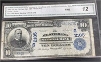 1902 Series- $10 Fine 12 Mt. Sterling KY Nat. Cur