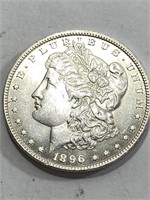 1896 P Crisp BU Morgan Silver Dollar