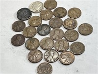 25 coin collection - Type Coins-VDB Cents Early
