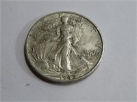 1942 S AU Grade Walking Liberty Half Dollar