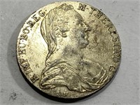 1780 Austrian Thaler Silver Coin 1 oz