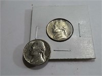 1959- 1968 BU Grade Jeffereson Nickels