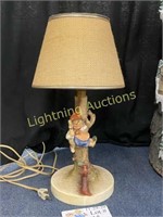 GOEBEL HUMMEL APPLE TREE GIRL FIGURAL LAMP TMK2