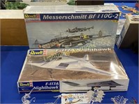TWO REVELL AIRCRAFT PLASTIC KIT MODELS 1:48 SCALE