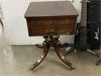 1930'S - 40'S MAHONY TWO DRAWER TABLE