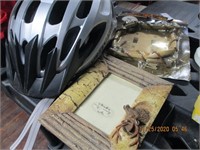 2 Photo Frames & Bike Helmet