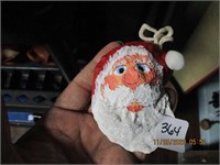 Handpainted & Signed Original Santa Oyster Shell