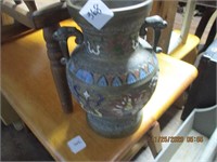 Made in Japan Enameled Urn Vase