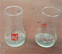 7UP The Uncola Glass Lot of 2