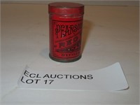 ANTIQUE SAMPLE SIZE RED TOP TIN