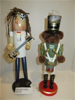 LOT OF 2 15 INCH TALL NUT CRACKERS