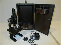 VINTAGE SPENCER MICROSCOPE, COLLEGE QUALITY