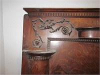 VICTORIAN FIREPLACE MANTLE WITH CANDLE SHELVES