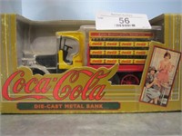 coca-cola die cast metal bank