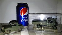 Two Collectable Army Trucks