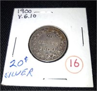 1900 V.6.10 20 cent Silver