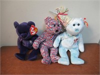 TY Beanie Baby Lot of 3 Incl Princess Diana