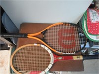 Lot of 2 Tennis Rackets Wilson and Other