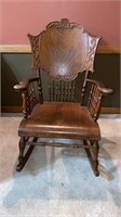 Oak rocking chair