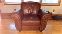 Leather arm chair