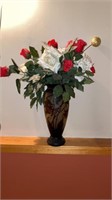 Bombay vase with flowers