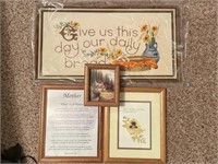 Framed Cross Stitch and more