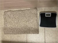Digital Scale (works) and Bathroom Rug