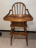 Antique Wood Highchair