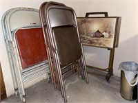 Folding Chairs and TV Trays