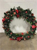 Like New 60" Pre-Lit Red Wreath MSRP $159