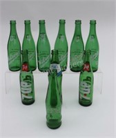 Green Collector Wilson's, 7-UP, Fresca Bottles