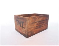 TNT Explosives Wood Crate