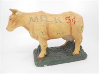 Vintage Plaster Milk Cow Figure
