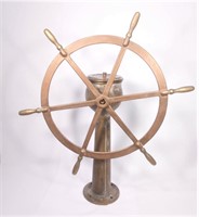 Oregon Brass Works Ships Wheel and Base