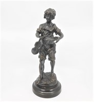 L&F Moreau Bronze of a Violinist