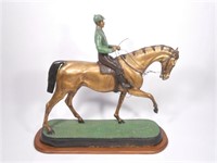 Pierre Jules Mene Horse and Jockey Bronze