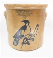 New York Stoneware Co. Decorated Bird Crock
