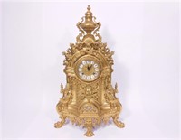 Imperial Italy Gilt Clock w/ Franz Hermle Movement