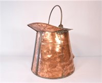 Copper Over Tin Kettle w/ Bale Handle