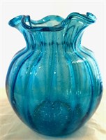 Blue Glass Vase