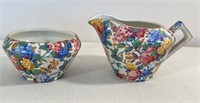 Bowl and Creamer(England)