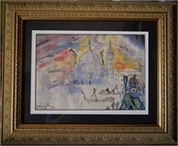 Attributed to Dali Original Painting COA