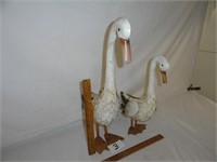 Pair of metal ducks