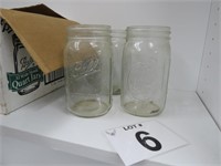 WIDE MOUTH BALL JARS - BOX OF 12