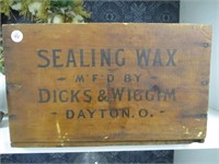 Early Advertising Sealing Wax Box