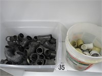 LARGE LOT OF PVC PIPE FITTINGS
