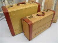 Lot (2) Vintage Suitcases