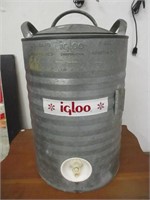 Vintage Galvinized Igloo Water Cooler - 5 Gal.