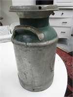 Early Galvinized Milk / Cream Can West Point