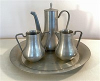 Pewter Coffee/Tea Service(Singapore)